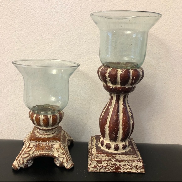 Accents Southern Living At Home Historic Bell Jar Candle Holders Small Large Set Of 2 Poshmark
